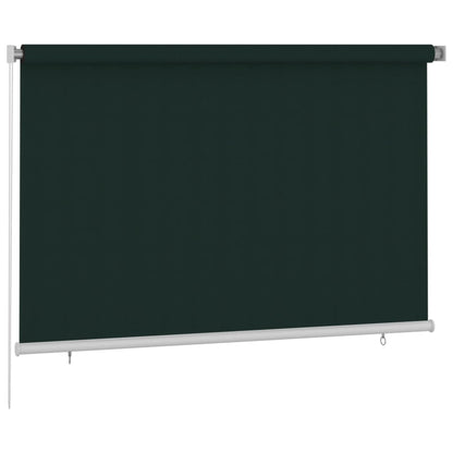 vidaXL Outdoor Roller Blind 220x140 cm Dark Green HDPE