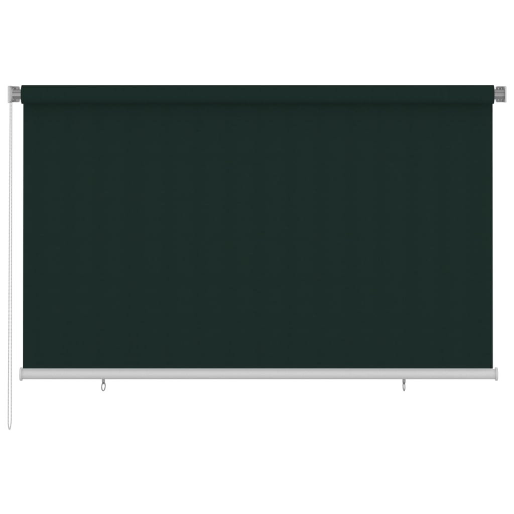vidaXL Outdoor Roller Blind 240x140 cm Dark Green HDPE