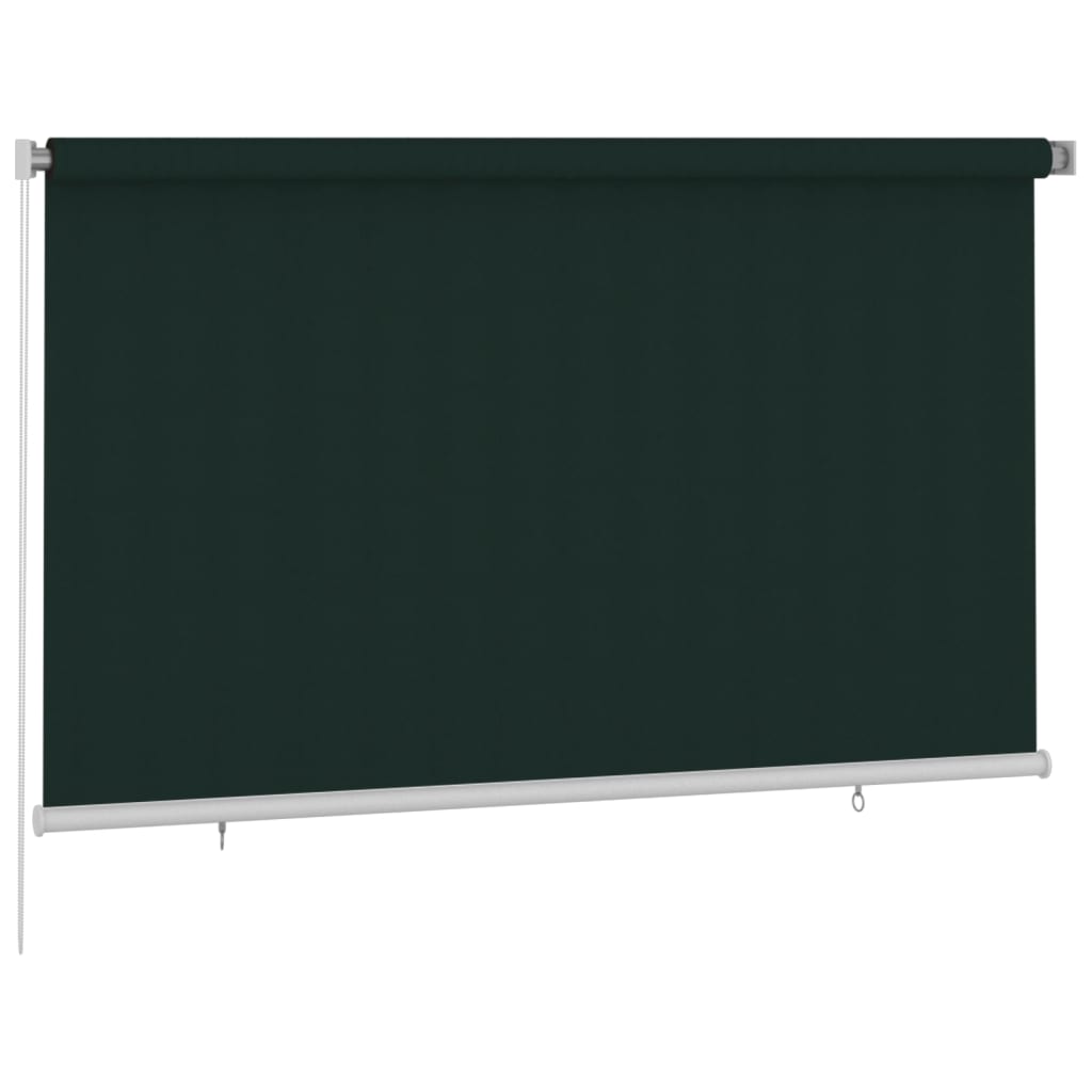 vidaXL Outdoor Roller Blind 240x140 cm Dark Green HDPE