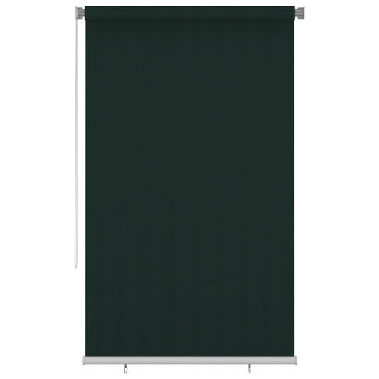 vidaXL Outdoor Roller Blind 145(W)x230(H) cm Dark Green HDPE