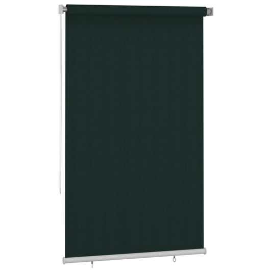 vidaXL Outdoor Roller Blind 145(W)x230(H) cm Dark Green HDPE