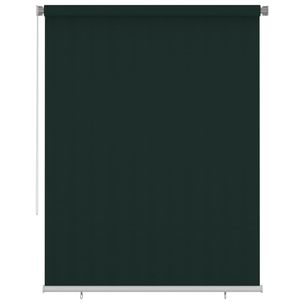 vidaXL Outdoor Roller Blind 180x230 cm Dark Green HDPE