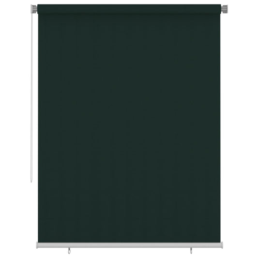 vidaXL Outdoor Roller Blind 185(W)x230(H) cm Dark Green HDPE