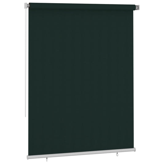 vidaXL Outdoor Roller Blind 185(W)x230(H) cm Dark Green HDPE