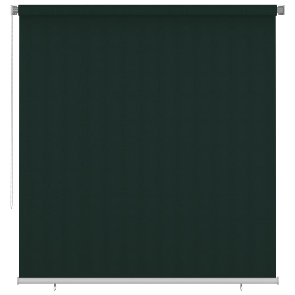 vidaXL Outdoor Roller Blind 220x230 cm Dark Green HDPE