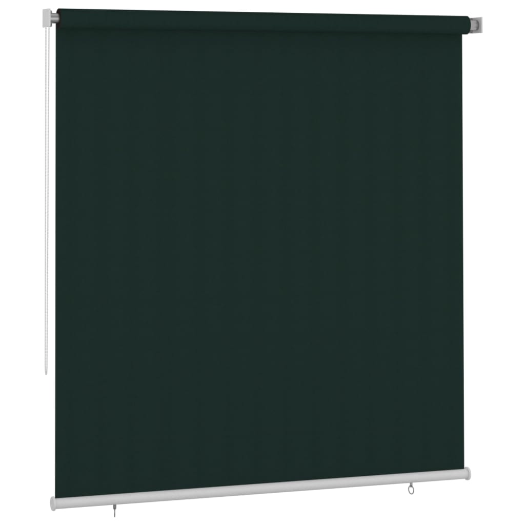 vidaXL Outdoor Roller Blind 220x230 cm Dark Green HDPE
