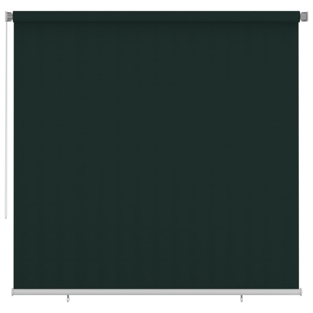 vidaXL Outdoor Roller Blind 240x230 cm Dark Green HDPE