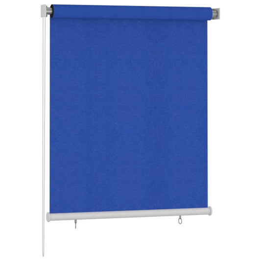 vidaXL Outdoor Roller Blind 125(W)x140(H) cm Blue HDPE