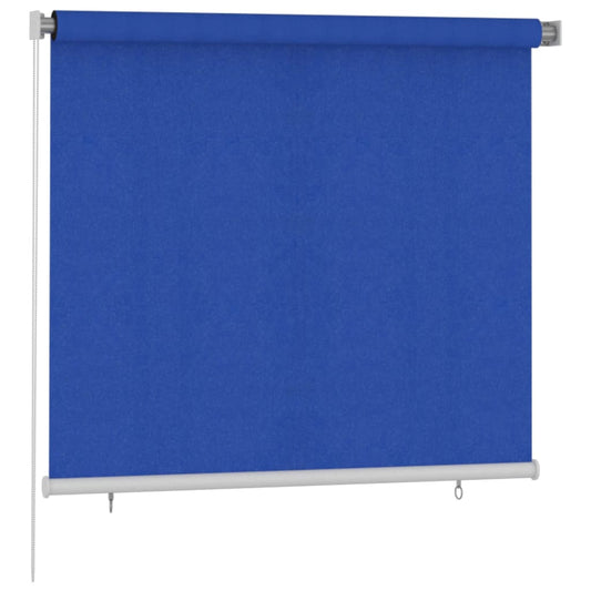 vidaXL Outdoor Roller Blind 165(W)x140(H) cm Blue HDPE