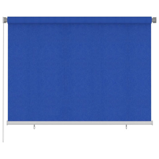 vidaXL Outdoor Roller Blind 205(W)x140(H) cm Blue HDPE