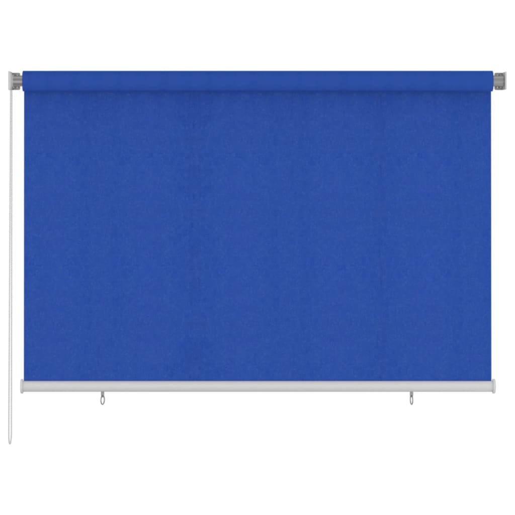 vidaXL Outdoor Roller Blind 220x140 cm Blue HDPE