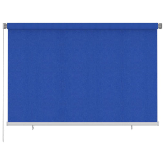 vidaXL Outdoor Roller Blind 225(W)x140(H) cm Blue HDPE
