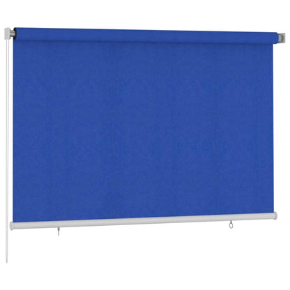vidaXL Outdoor Roller Blind 220x140 cm Blue HDPE