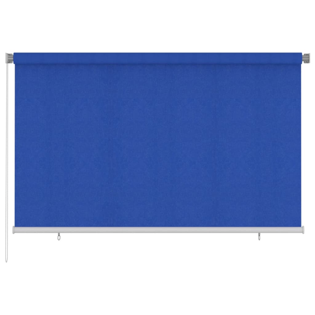 vidaXL Outdoor Roller Blind 240x140 cm Blue HDPE