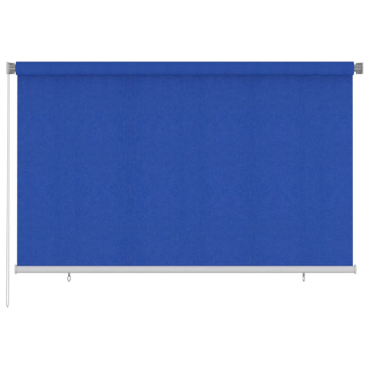 vidaXL Outdoor Roller Blind 245(W)x140(H) cm Blue HDPE
