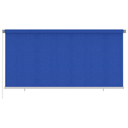 vidaXL Outdoor Roller Blind 305(W)x140(H) cm Blue HDPE