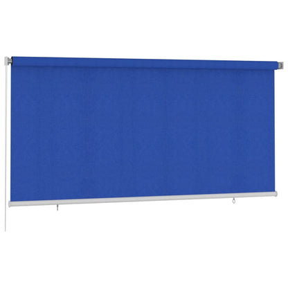vidaXL Outdoor Roller Blind 300x140 cm Blue HDPE