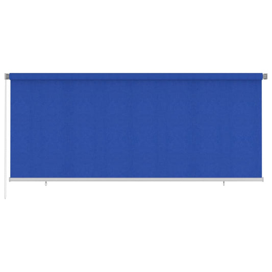 vidaXL Outdoor Roller Blind 355(W)x140(H) cm Blue HDPE