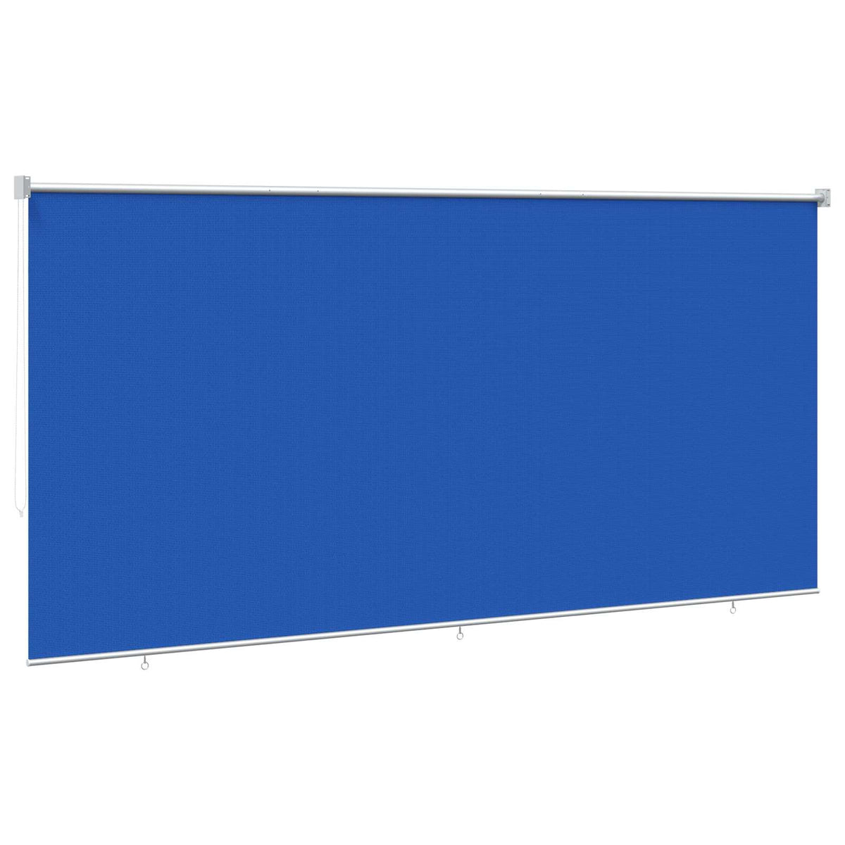 vidaXL Outdoor Roller Blind 355(W)x140(H) cm Blue HDPE