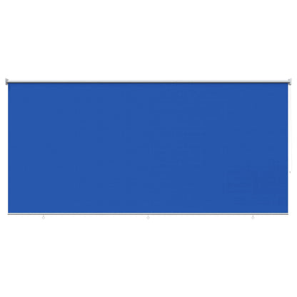 vidaXL Outdoor Roller Blind 355(W)x140(H) cm Blue HDPE