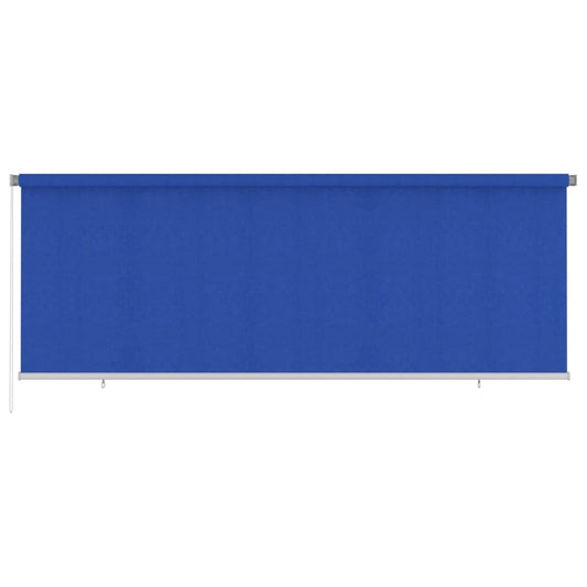 vidaXL Outdoor Roller Blind 405(W)x140(H) cm Blue HDPE
