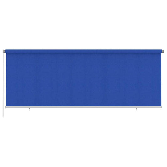 vidaXL Outdoor Roller Blind 405(W)x140(H) cm Blue HDPE