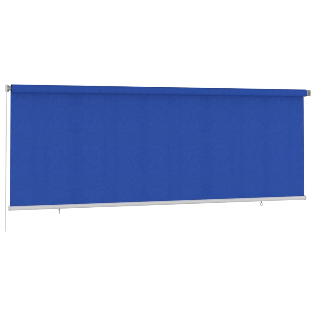 vidaXL Outdoor Roller Blind 400x140 cm Blue HDPE