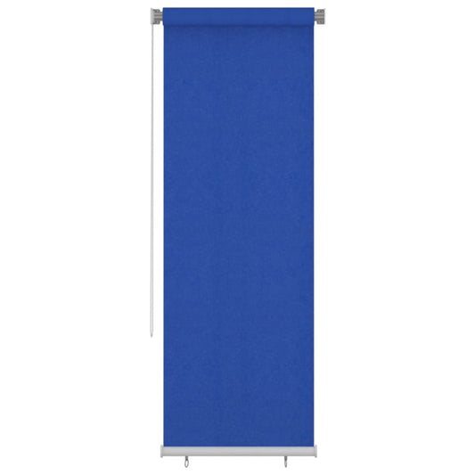vidaXL Outdoor Roller Blind 85(W)x230(H) cm Blue HDPE