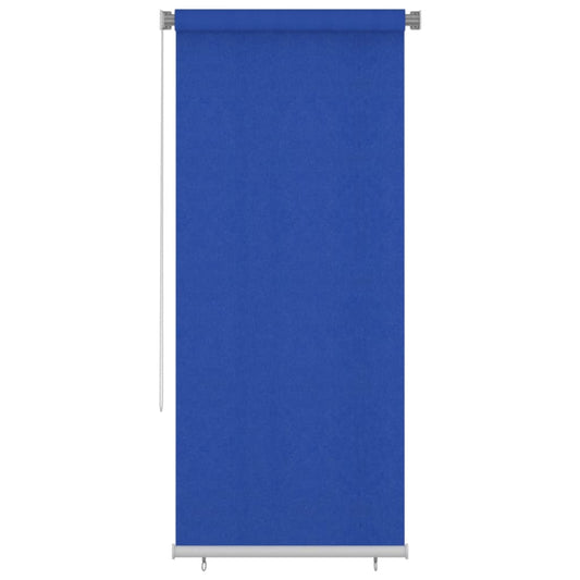 vidaXL Outdoor Roller Blind 105(W)x230(H) cm Blue HDPE