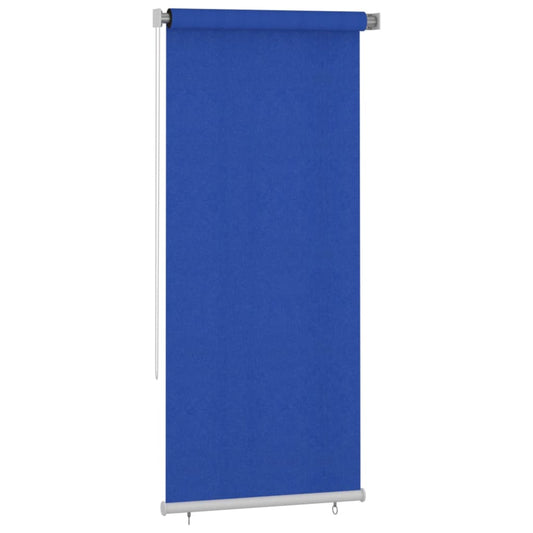 vidaXL Outdoor Roller Blind 105(W)x230(H) cm Blue HDPE
