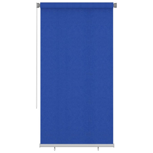 vidaXL Outdoor Roller Blind 125(W)x230(H) cm Blue HDPE