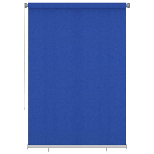 vidaXL Outdoor Roller Blind 165(W)x230(H) cm Blue HDPE