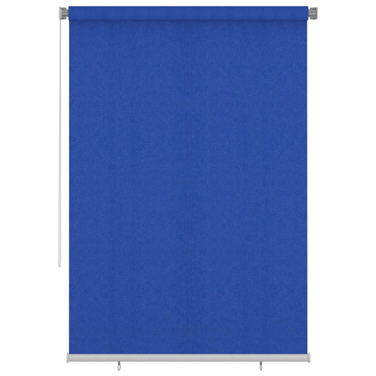 vidaXL Outdoor Roller Blind 165(W)x230(H) cm Blue HDPE