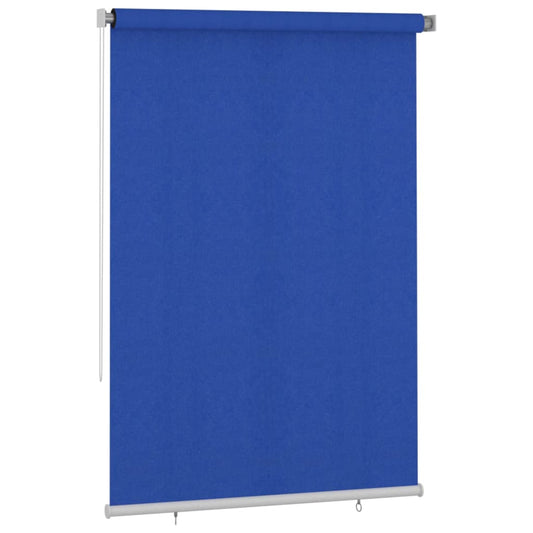 vidaXL Outdoor Roller Blind 165(W)x230(H) cm Blue HDPE