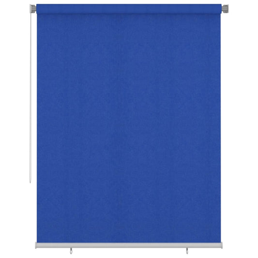 vidaXL Outdoor Roller Blind 185(W)x230(H) cm Blue HDPE