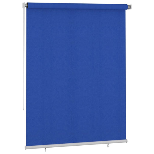 vidaXL Outdoor Roller Blind 185(W)x230(H) cm Blue HDPE