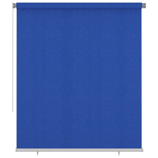 vidaXL Outdoor Roller Blind 205(W)x230(H) cm Blue HDPE