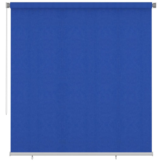 vidaXL Outdoor Roller Blind 225(W)x230(H) cm Blue HDPE