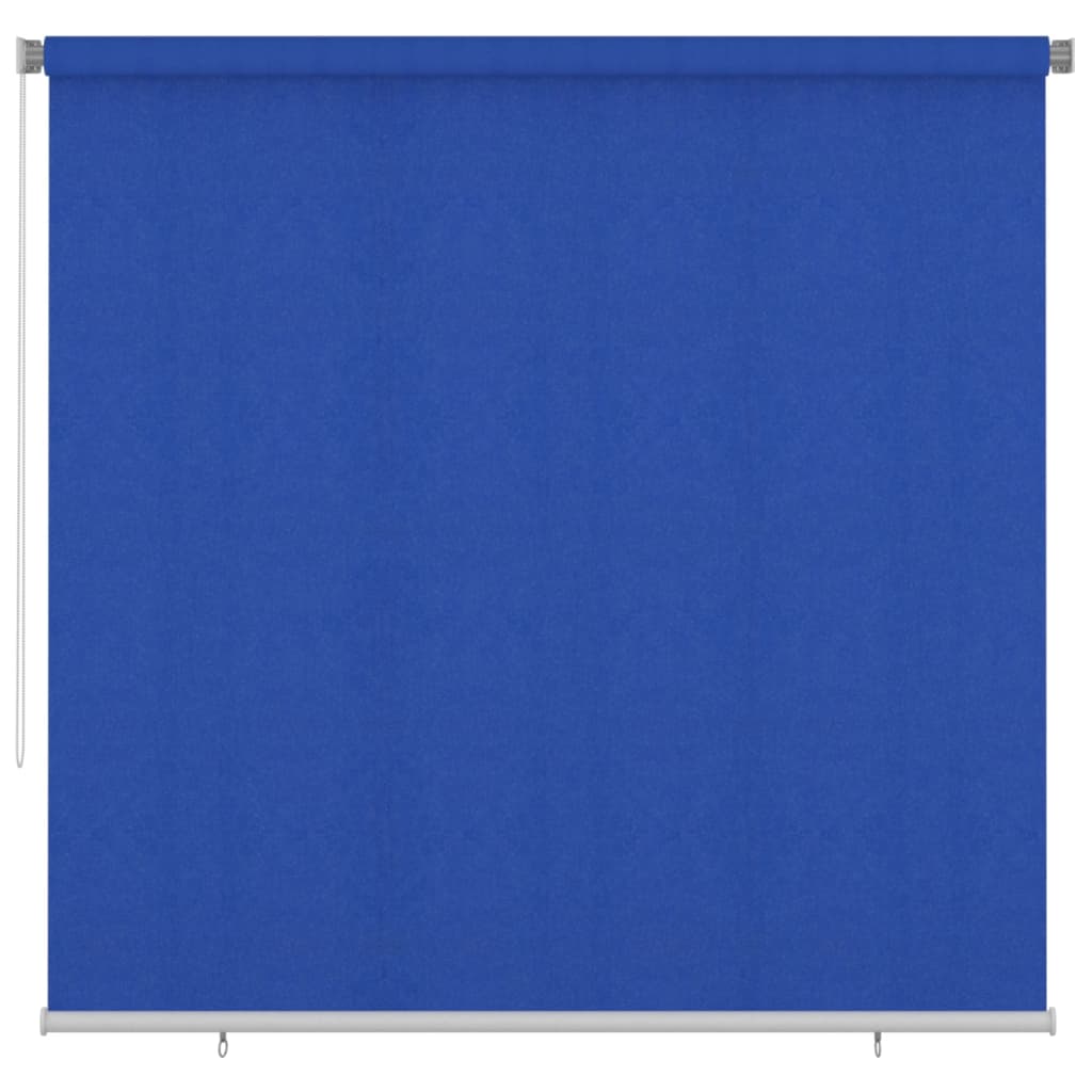 vidaXL Outdoor Roller Blind 240x230 cm Blue HDPE