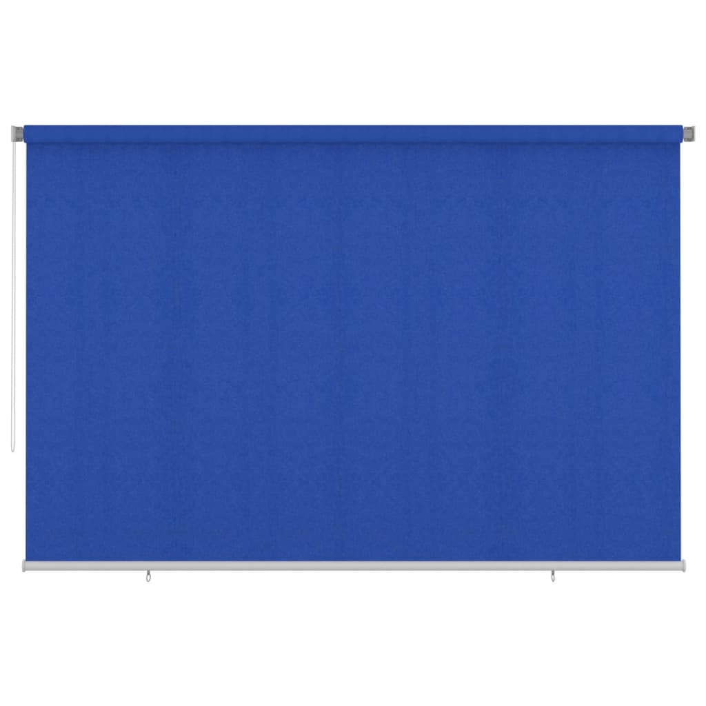 vidaXL Outdoor Roller Blind 350x230 cm Blue HDPE