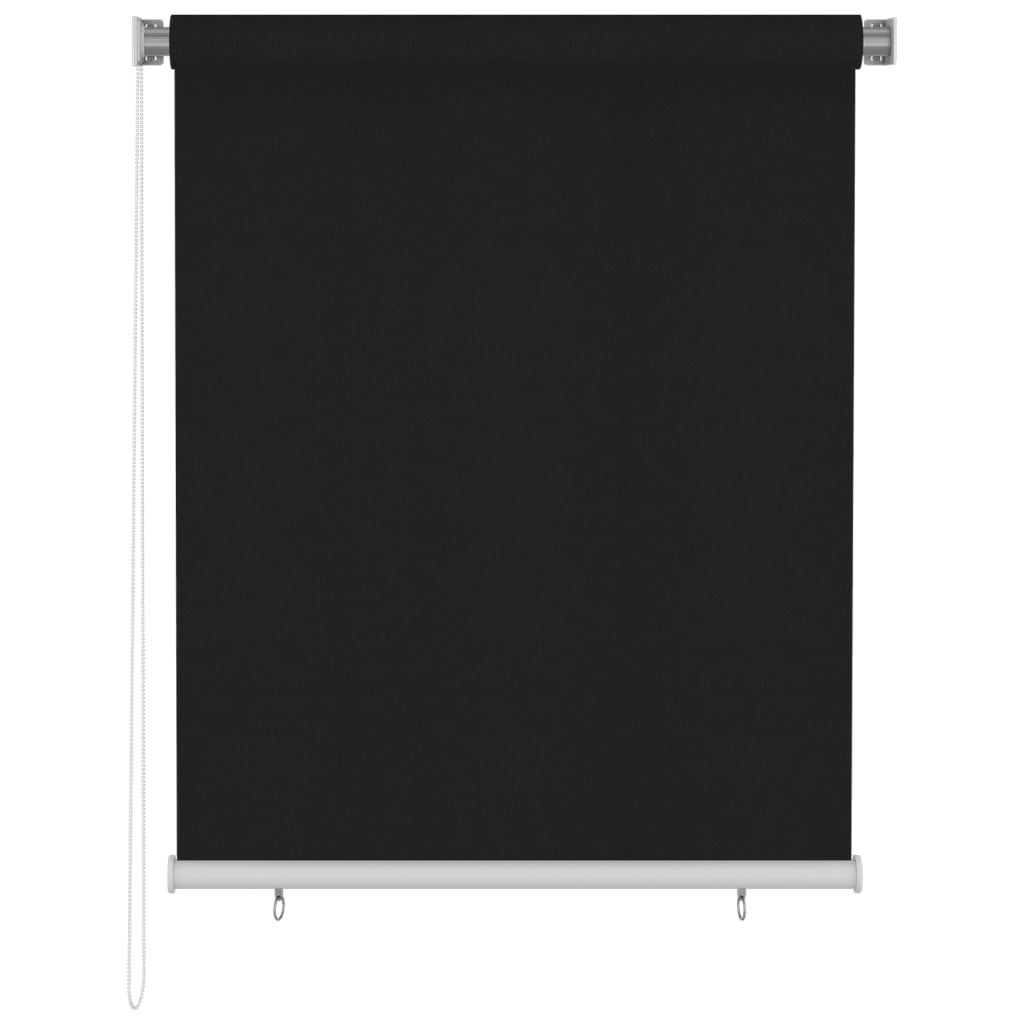 vidaXL Outdoor Roller Blind 125(W)x140(H) cm Black