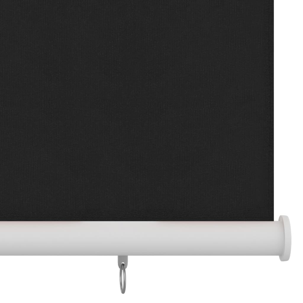 vidaXL Roller Blind | Black | High-density polyethylene (HDPE) | 160x140 cm