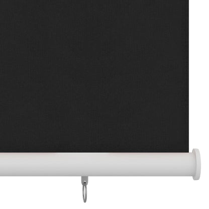 vidaXL Roller Blind | Black | High-density polyethylene (HDPE) | 160x140 cm