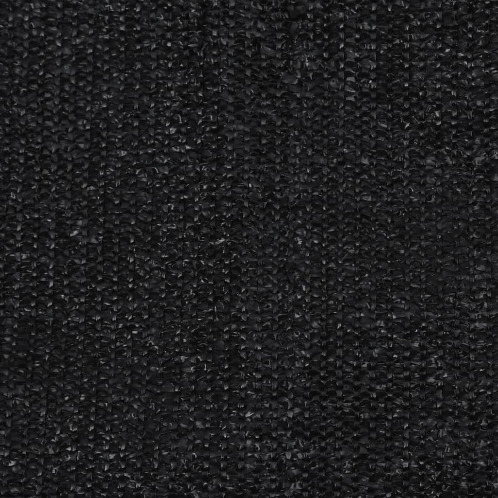 vidaXL Roller Blind | Black | High-density polyethylene (HDPE) | 160x140 cm