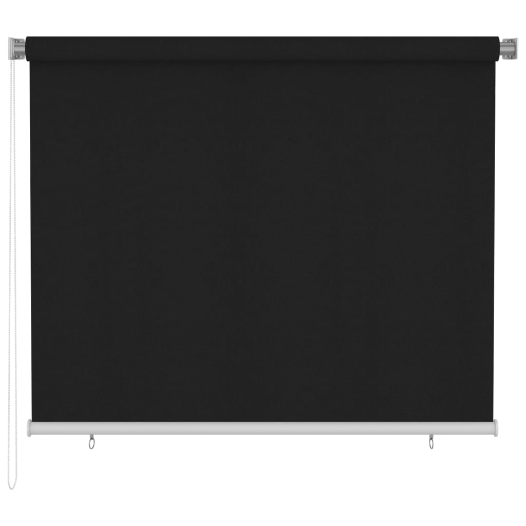 vidaXL Outdoor Roller Blind 185(W)x140(H) cm Black