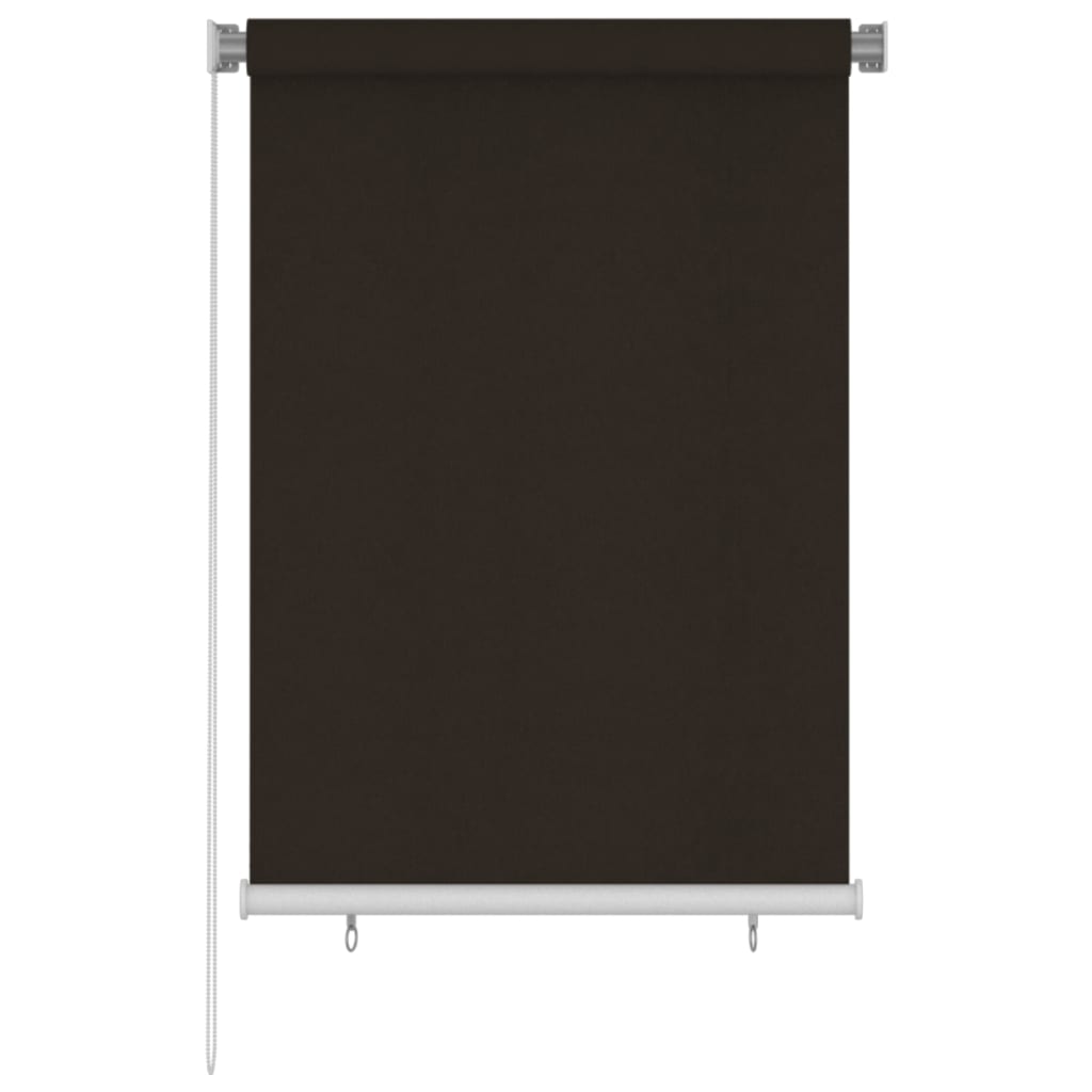 vidaXL Outdoor Roller Blind 100x140 cm Brown HDPE