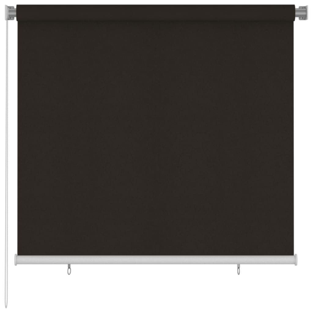 vidaXL Outdoor Roller Blind 160x140 cm Brown HDPE