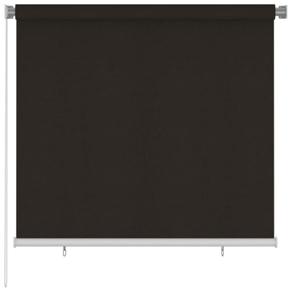 vidaXL Outdoor Roller Blind 160x140 cm Brown HDPE
