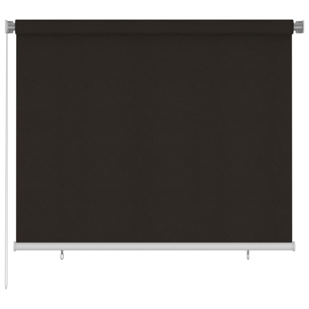 vidaXL Outdoor Roller Blind 180x140 cm Brown HDPE
