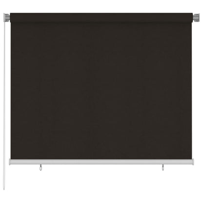 vidaXL Outdoor Roller Blind 180x140 cm Brown HDPE